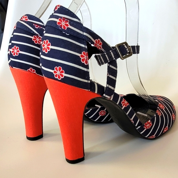 Rocket Dog Jenna Kyoto Cotton Heels Size 8.5 us - Picture 3 of 9